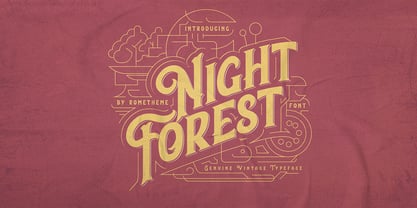 Night Forest Fuente Póster 1