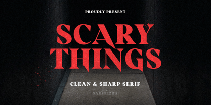 Scary Things Font Poster 1