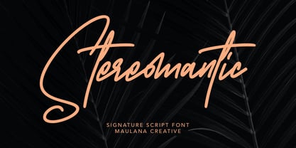 Stereomantic Font Poster 1