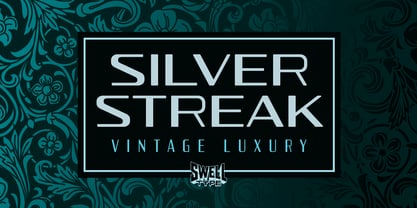 Silver Streak Font Poster 1