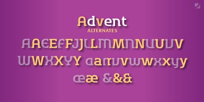 Advent Font Poster 2