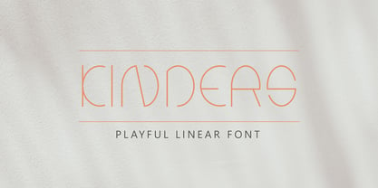 Kinders Font Poster 1