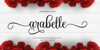 Arabelle Script Fuente Póster 1