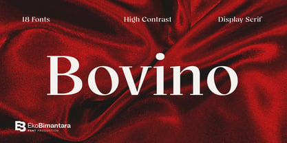 Bovino Font Poster 1