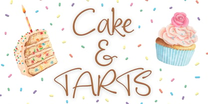 Cake and Tarts Fuente Póster 1