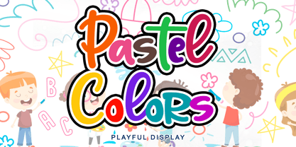 Pastel Colors Fuente Póster 1