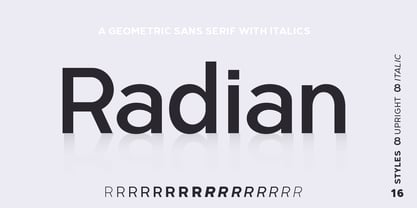 Radian Font Poster 1
