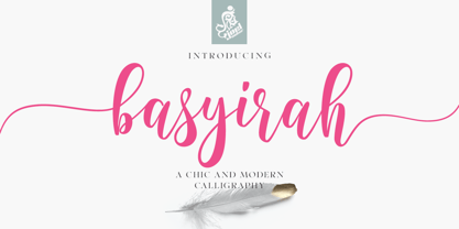 Basyirah Script Font Poster 1