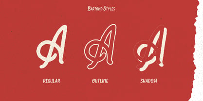 Bartond Typeface Font Poster 2