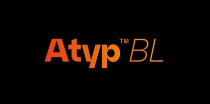 Atyp BL Font Poster 1
