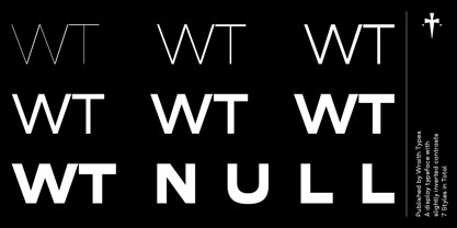 WT Null Font Poster 1