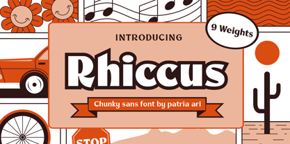Rhiccus Font Poster 1