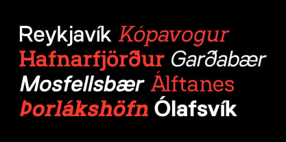 SK Reykjavik Font Poster 4