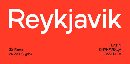 SK Reykjavik Font Poster 1