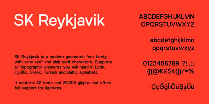 SK Reykjavik Font Poster 3