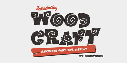 Wood Craft Font Poster 1