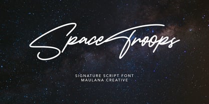 Spacetroops Font Poster 1
