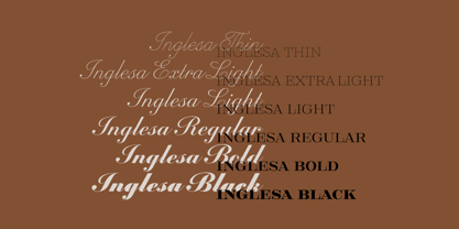 Inglesa Font Poster 13