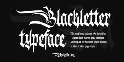Blackside Font Poster 2