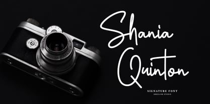 Shania Quinton Font Poster 1