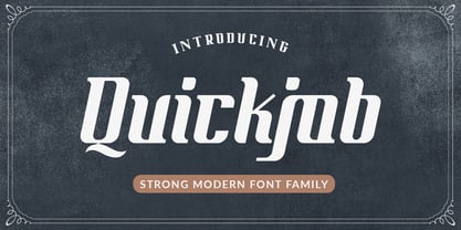 Quickjob Font Poster 1