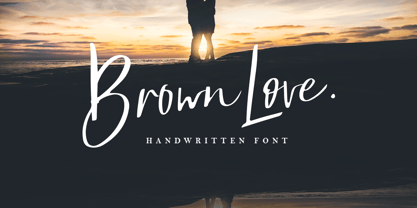 Brown Love Font Poster 1