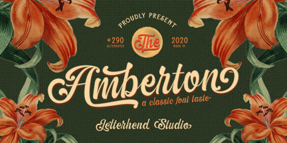 The Amberton Font Poster 1