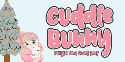 Cuddle Bunny Font Poster 1
