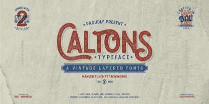 Caltons Typeface Police Poster 1