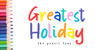 Greatest Holiday Font Poster 1