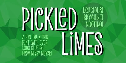 Pickled Limes Font Poster 1
