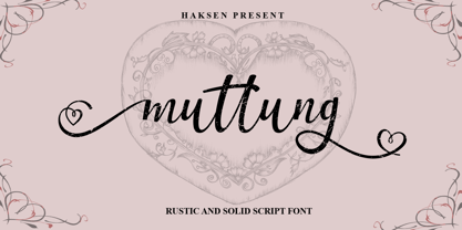 Muttung Font Poster 1