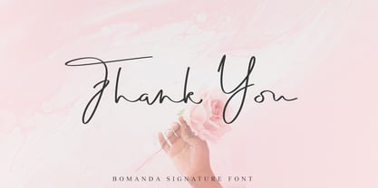 Bomanda Signature Font Poster 9