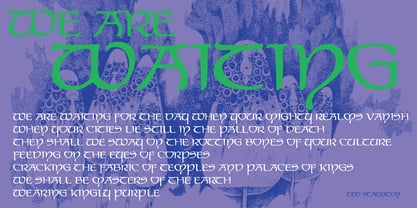 P22 Elven Font Poster 2