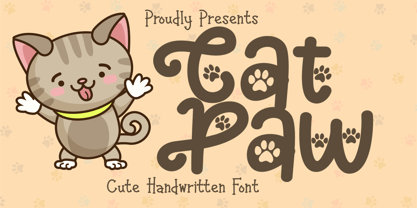 Cat Paw Fuente Póster 1