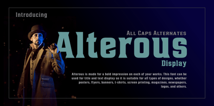 Alterous Display Font Poster 1