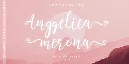 Anggelica Merona Font Poster 1