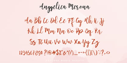 Anggelica Merona Font Poster 7