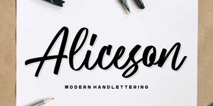 Aliceson Font Poster 1