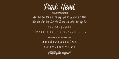 Punk Head Font Poster 2