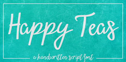 Happy Teas Font Poster 1