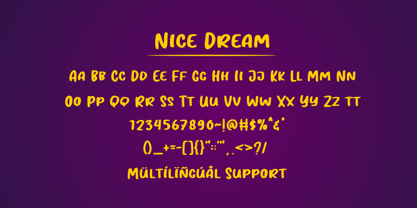 Nice Dream Font Poster 3