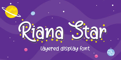 Riana Star Font Poster 1