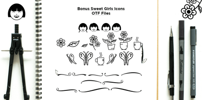 Sweet Girls Font Poster 4