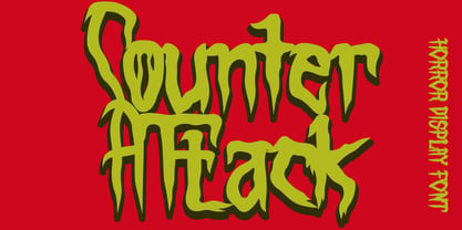 Counter Attack Font Poster 1