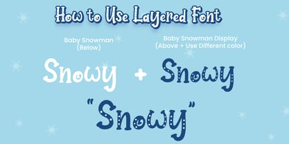 Baby Snowman Font Poster 8