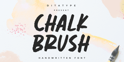 Chalk Brush Font Poster 1