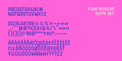 Flow Font Poster 9