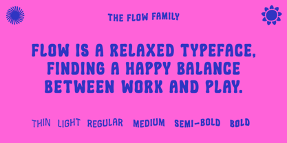 Flow Font Poster 3
