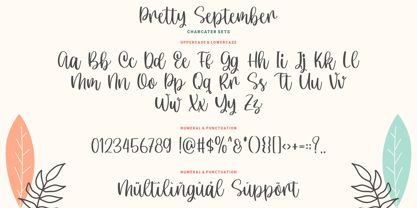 Pretty September Font Poster 7